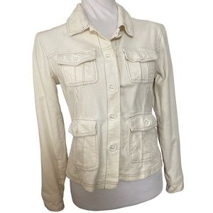 Marcelle Rene Ivory Cream Corduroy Jacket